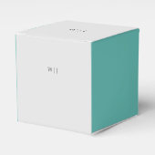 Elegante minimalistische bruiloft Favor Box Bedankdoosjes (Voorkant Zijde)