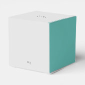 Elegante minimalistische bruiloft Favor Box Bedankdoosjes (Achterkant)