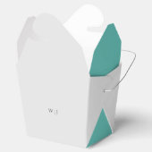 Elegante minimalistische bruiloft Favor Box Bedankdoosjes (Geopend)