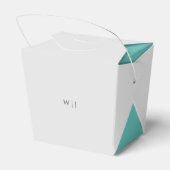 Elegante minimalistische bruiloft Favor Box Bedankdoosjes (Achterkant)