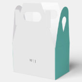 Elegante minimalistische bruiloft Favor Box Bedankdoosjes (Geopend)