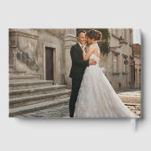 Elegante minimalistische bruiloft Folie gastenboek (Achterkant)