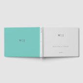 Elegante minimalistische bruiloft gastenboek (Volledig)