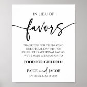 Elegante minimalistische bruiloft in plaats van gu poster (Voorkant)