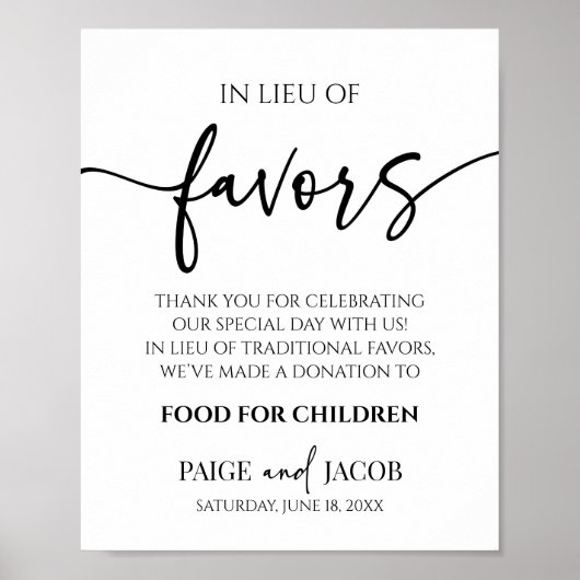 Elegante minimalistische bruiloft in plaats van gu poster (Voorkant)