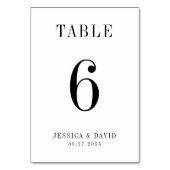 Elegante minimalistische bruiloft | Modern en stij Kaart (Achterkant)