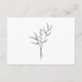 Elegante minimalistische bruiloft| Modern en stijl Informatiekaartje (Achterkant)