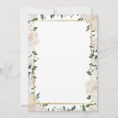 Elegante minimalistische bruiloft uitnodiging Kaar (Achterkant)