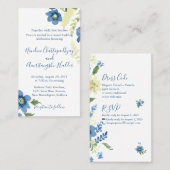 Elegante minimalistische bruiloft uitnodiging Sjab (Voorkant / Achterkant)