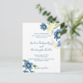 Elegante minimalistische bruiloft uitnodiging Sjab (Staand voorkant)