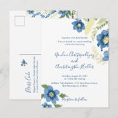 Elegante minimalistische bruiloft uitnodiging Sjab (Voorkant / Achterkant)