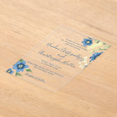 Elegante minimalistische bruiloft uitnodiging Sjab (Laagn)