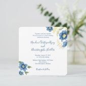 Elegante minimalistische bruiloft uitnodiging Sjab (Staand voorkant)