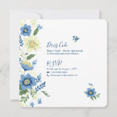 Elegante minimalistische bruiloft uitnodiging Sjab (Achterkant)