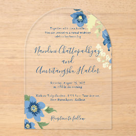 Elegante minimalistische bruiloft uitnodiging Sjab