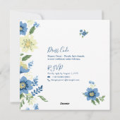 Elegante minimalistische bruiloft uitnodiging Sjab (Achterkant)