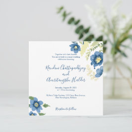 Elegante minimalistische bruiloft uitnodiging Sjab