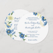 Elegante minimalistische bruiloft uitnodiging Sjab (Voorkant / Achterkant)