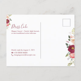 Elegante minimalistische bruiloft uitnodiging Sjab