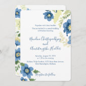 Elegante minimalistische bruiloft uitnodiging Sjab (Voorkant / Achterkant)