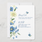 Elegante minimalistische bruiloft uitnodiging Sjab (Achterkant)