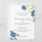 Elegante minimalistische bruiloft uitnodiging Sjab (Voorkant)