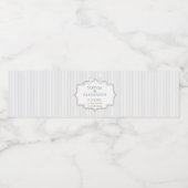 Elegante Minimalistische Bruiloft Waterfles Etiket (Enkel label)