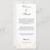 Elegante & minimalistische bruiloft welkom en Beda (Voorkant)