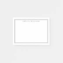 Elegante Minimalistische Bruine Dubbele Rand