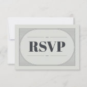 Elegante Minimalistische Chic RSVP Kaartje (Voorkant)