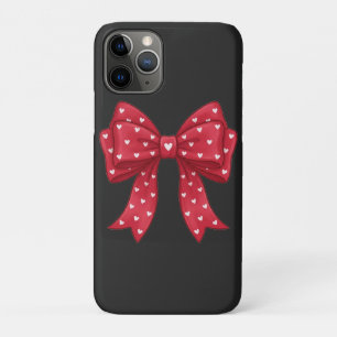 Elegante Minimalistische Coquette Rode Strik met H Case-Mate iPhone Case