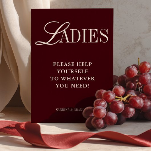 Elegante minimalistische dames badkamermand teken kaart