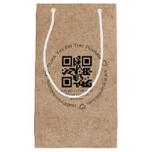 elegante minimalistische dankjewel zakelijke qr-co klein cadeauzakje (Voorkant)