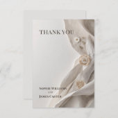 Elegante Minimalistische Dankkaart Bedankkaart (Voorkant / Achterkant)