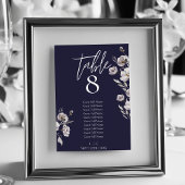 Elegante minimalistische dark navy waterverf 10 ga kaart