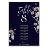 Elegante minimalistische dark navy waterverf 10 ga kaart (Voorkant)