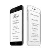 Elegante Minimalistische Digitale Trouw Uitnodigin Kaart