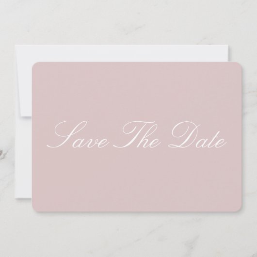 Elegante Minimalistische Donkere Save the date (Voorkant)
