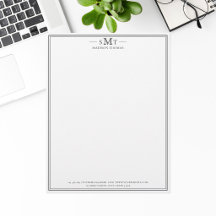 Elegante Minimalistische Driedelige Monogram