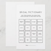 Elegante minimalistische eenvoudige bruids piction (Voorkant / Achterkant)