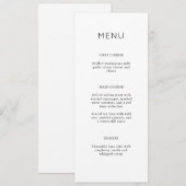 Elegante Minimalistische Eenvoudige Bruidsfeest Me Kaart (Voorkant / Achterkant)