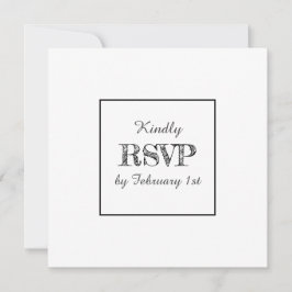 Elegante minimalistische eenvoudige foto bruiloft  kaart