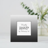 Elegante minimalistische eenvoudige foto bruiloft  kaart (Staand voorkant)