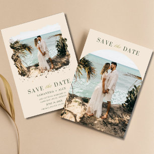 Elegante Minimalistische Eenvoudige Foto Moderne Save The Date