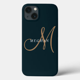 Elegante Minimalistische Eenvoudige Marineblauwe M Case-Mate iPhone Case
