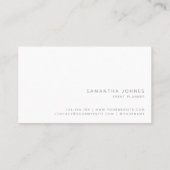 Elegante minimalistische eenvoudige moderne blush  visitekaartje (Achterkant)