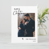 Elegante Minimalistische Eenvoudige Prettig Kerstf (Staand voorkant)