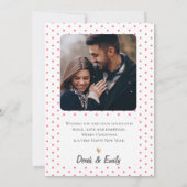 Elegante Minimalistische Eenvoudige Prettig Kerstf (Achterkant)