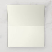 Elegante minimalistische eenvoudige rode strik plaatskaartje (Binnenkant ongevouwen)