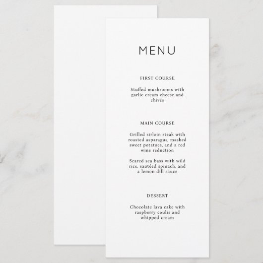 Elegante minimalistische eenvoudige Vrijgezellenfe Kaart (Voorkant / Achterkant)